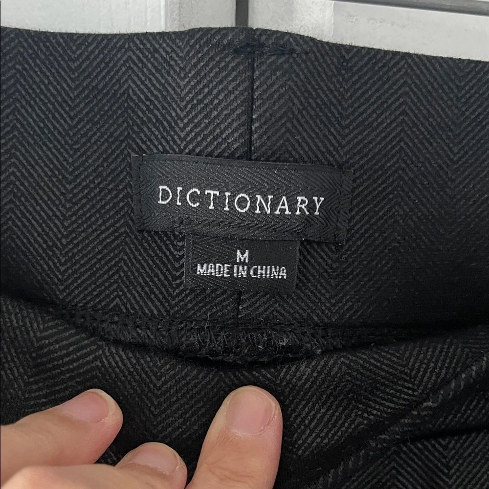 Dictionary Black Tailored Pants | Straight Leg | Size Medium